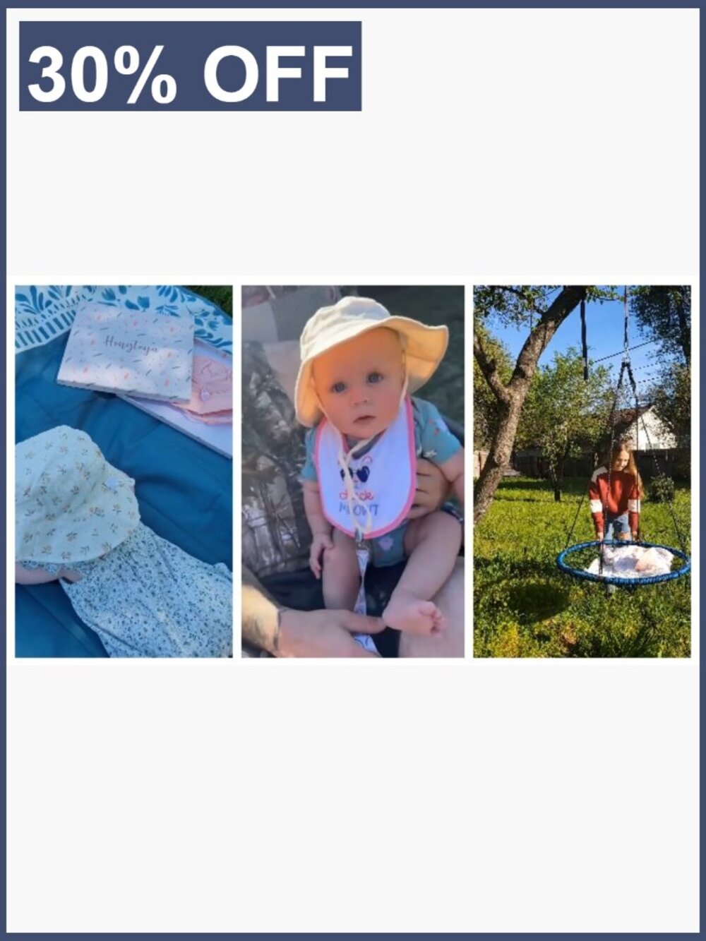 Muslin Baby Sun Hat with Wide Brim Toddler Bucket Hat UV Protection for Boys - Picture 7 of 7